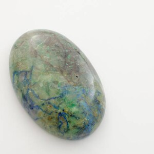 Gemstone Cabochon. Azurite Cabochon. Azurite Oval. Oval Cabochon. Azurite Gemstone image 5