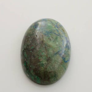 Gemstone Cabochon. Azurite Cabochon. Azurite Oval. Oval Cabochon. Azurite Gemstone 画像 2