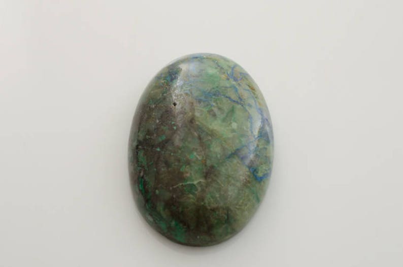 Gemstone Cabochon. Azurite Cabochon. Azurite Oval. Oval Cabochon. Azurite Gemstone image 2