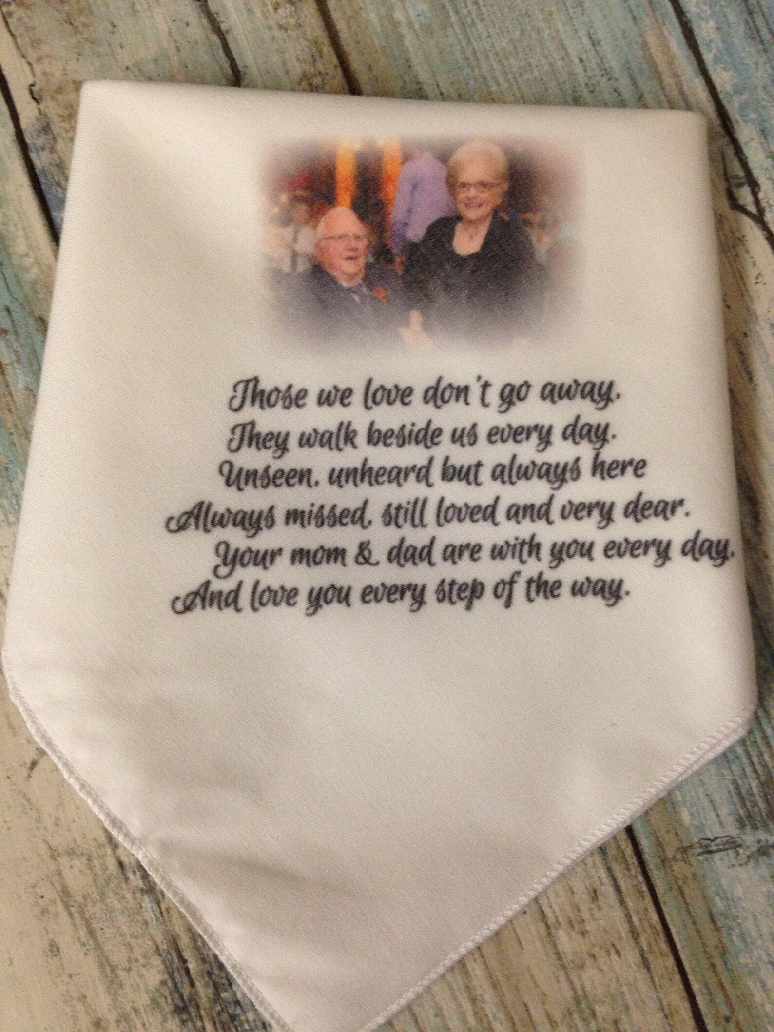 Custom Memory Memorial Handkerchief for Wedding or Funeral. - Etsy