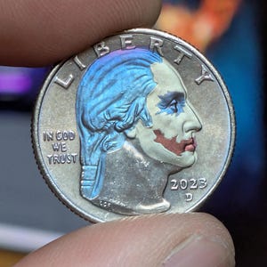 Joker "Why So Serious?" Laser Engraved US Quarter