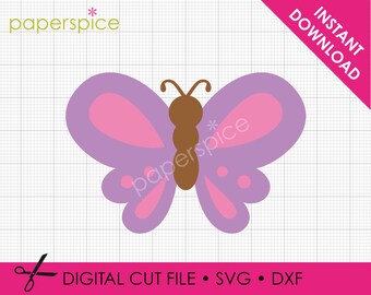 Cute Butterfly SVG Cut File, Layered SVG File, Cutting File for Cricut, Summer Butterfly, Paper Craft, DXF Cut File, Digital File