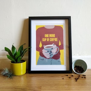 One More Coffee A4 Print