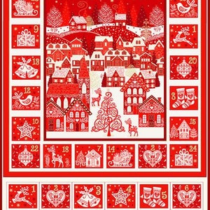 FINAL CLEARANCE Scandi Christmas 2022 Advent Calendar Panel