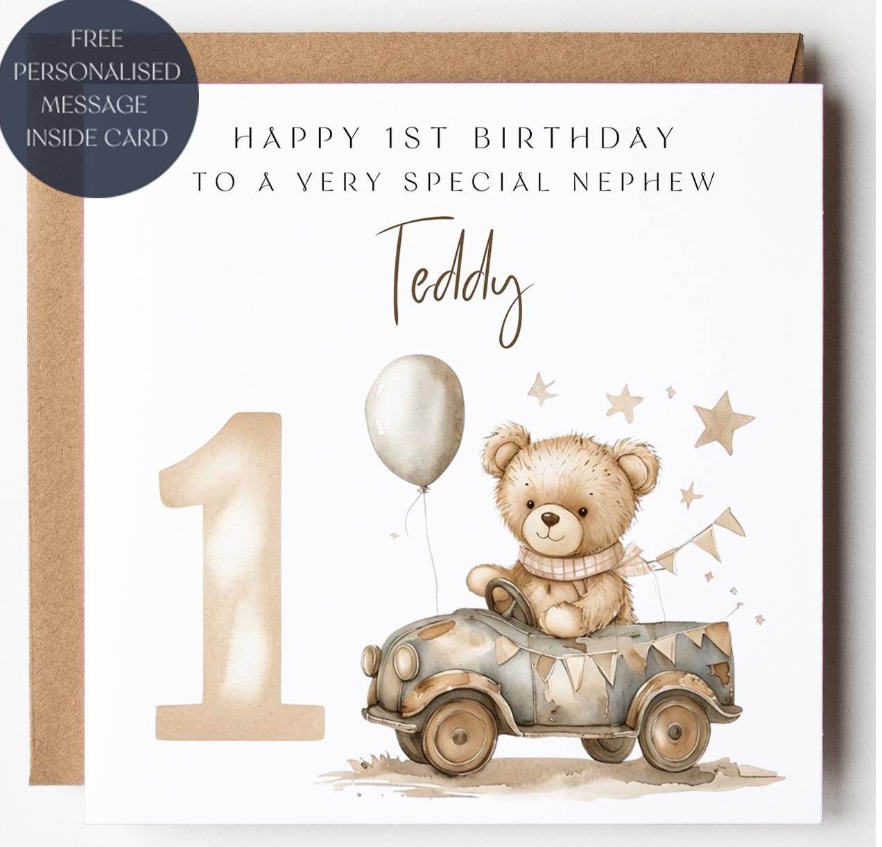 Biglietto di auguri personalizzato per il primo compleanno della nipote, regalo per il primo compleanno della nipote, nipote speciale, poesia per il primo compleanno della bambina - Italia