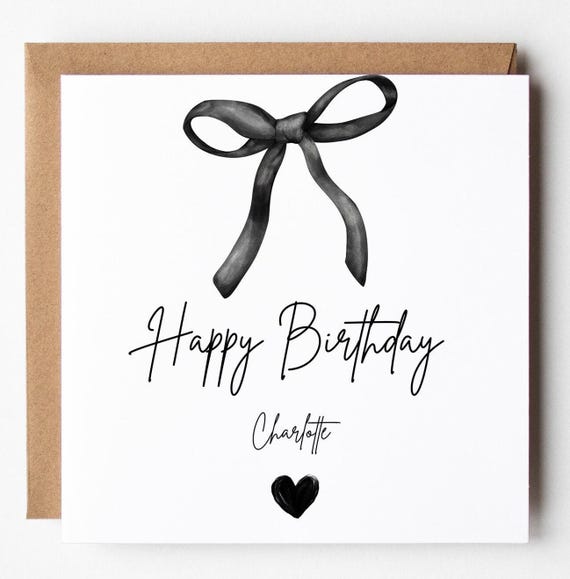 Happ Birthday Bow Card Happ Birthday Bow Card