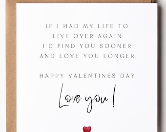 Personalized Valentine's Day Card: Love You Message