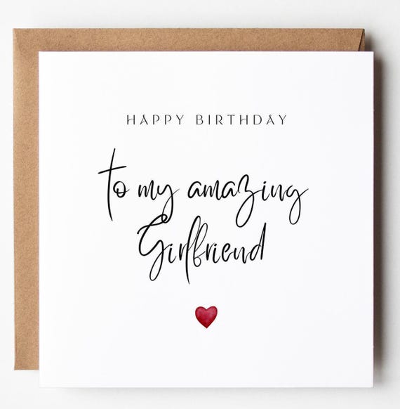 Lot De 10 Cartes D'anniversaire Pour Petite Amie - Avec Enveloppes, Neuf