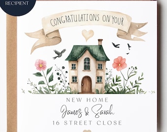 Personalized New Home Card: Congratulations Card
