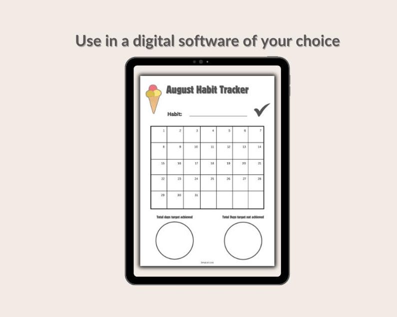 Printable Monthly Habit Tracker 2025 | Self Care Planner (digital ...
