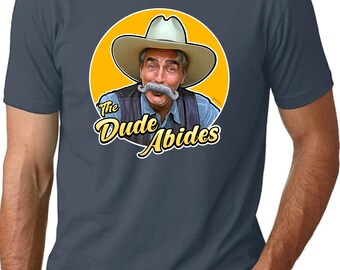 Big Lebowski  The Dude Abides  Unisex Cotton Crew Tee
