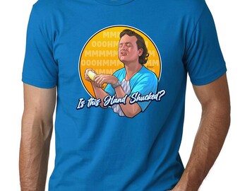 Hand Shucked  What about Bob?  Unisex Cotton Crew Tee