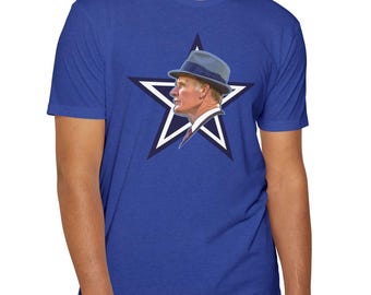 Coach Tom Landry Dallas Cowboys Star Graphic T-Shirt
