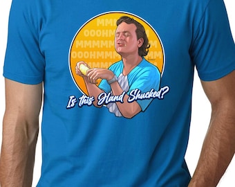 Hand Shucked  What about Bob?  Unisex Cotton Crew Tee