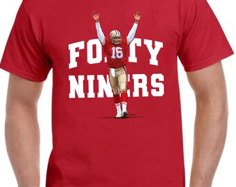 San Francisco Forty-Niners Joe Montana Unisex Tri-Blend Crew Tee