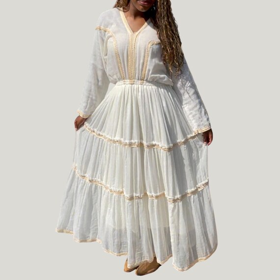 ethiopian casual dress Ethiopian Habesha Tibeb Telet Sleeveless Suspender Dress Summer Fashion Casual Long Dress