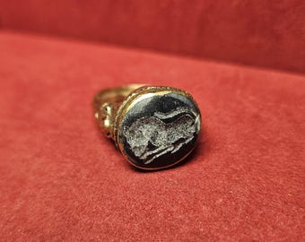 Wolf Spirit Ring: Magic Talisman for healing powers,  protection spirit vessel