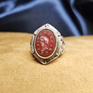 Carnelian Magus Ring | Bound Sorcerer-Spirit of High Magick | Wealth, Wisdom, and Ritual Power Vessel Metaphysical item Occult Ring