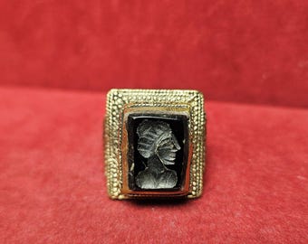 Royal Ifrit Djinn Ring: Brass Spirit Vessel, Wealth Magick & Protection Amulet