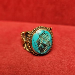 Desert Mirage Trickster Djinn Ring – Enchanted Illusionist Spirit Vessel for Clever Luck & Hidden Opportunities Jinn Talisman Wealth Amulet