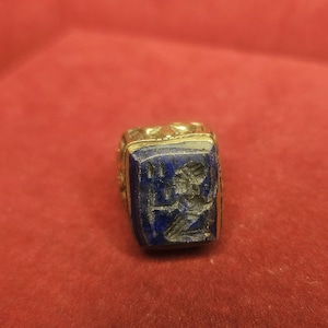 Haunted Occult Ring • Lapis Psychic Protection Amulet • Magick Jewelry for Third Eye Opening & Ritual Power of the High magick courts