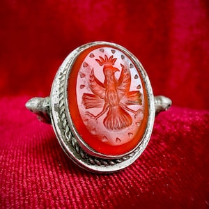 Abraxas occultist Ring – Gnostic Archon Spirit Vessel, 365 Powers Solar Dominion & Protection Amulet