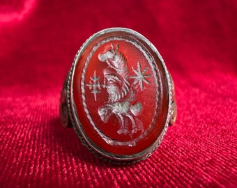 Solomonic Djinn Ring - Seal of King Solomon jinn Binder & Spirit Vessel