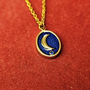 Moon necklace a magical pendant a protection amulet spirit necklace empowered with God Thoth powerful talisman psychic amulet