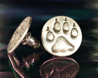 Stud Earrings- Dog/Wolf tracks