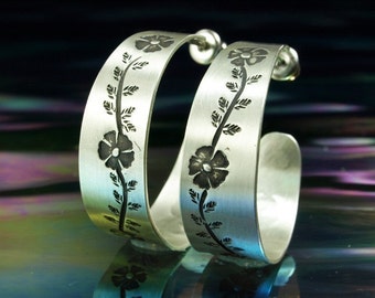 Hoop Earrings- Floral Series Two