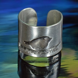 Ear Cuff- Bird on a Log