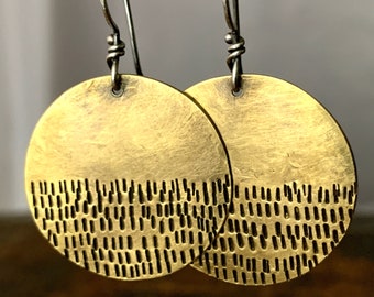 Medium Brass Belloc Earrings