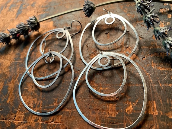 INCANTEVOLI orecchini in stile art deco in argento 925 e