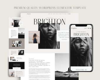 Coach & Designer Website Template for Elementor Pro | Multipage WordPress Theme | Brighton
