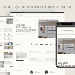 Creative Agency WordPress Theme for Elementor Pro | Modern Website Template | Bold Agency