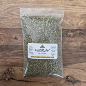 Wildcrafted Damiana Leaf | Turnera diffusa | Damiana Leaf Tea | Örtte | Ekologiska örter |
