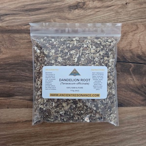 Wild gesammelte Löwenzahnwurzel | Taraxacum officinale | Löwenzahnwurzeltee | Kräutertee | Bio-Kräuter | Getrocknete Wurzel