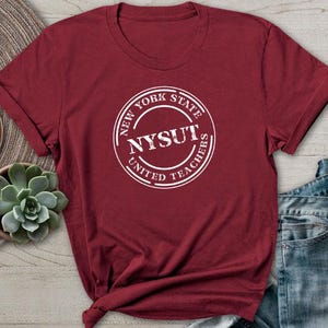 Koszulka New York State United Teachers Koszulka NYSUT Związek zawodowy nauczycieli szkolnych Kolektyw retro vintage