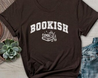 Bookish TShirt Bookworm Book Nerd Club Shirt Librarian Cozy Reading Teacher Mug Candle Coffee Literary Tea Glasses