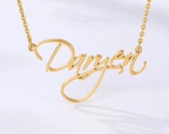 Custom Name Necklace Gold, Name Chain, Myname Necklace, Dainty, Nameplate Necklace, Personalized Gift