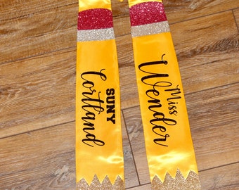 Teacher/pencil graduation stole