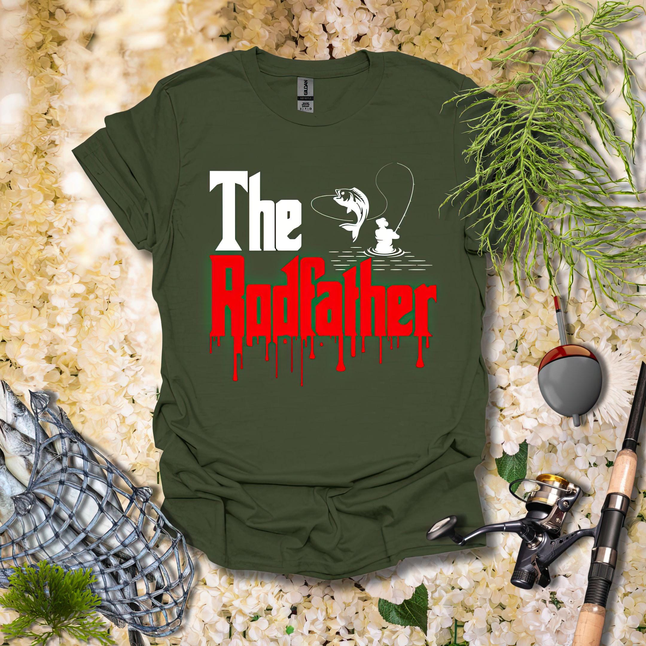 THE RODFATHER FUNNY T SHIRT FISHING FISHERMEN GIFT PRESENT - Foto 7