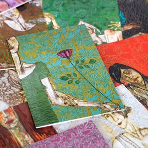 Tarjetas de bellas artes impresas - Pinturas de Nancy Rosen - Artista Grace and Frankie - Tarjetas de agradecimiento - Tarjetas de felicitación en blanco - Tarjeta "solo porque sí" + sobres