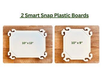 2 slimme kunststof snijplankenset met slimme kliksluiting – modulair ontwerp, gemaakt in de VS