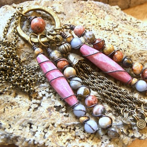 Ring Pendant Lariat Necklace