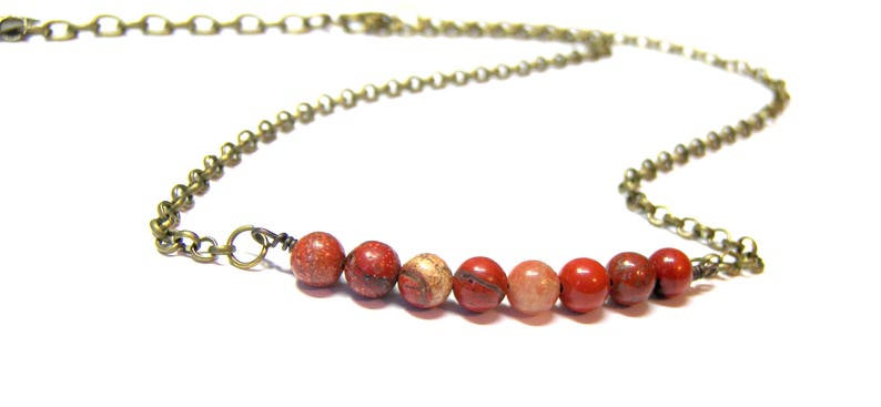 Red Jasper Choker Necklace On Sale