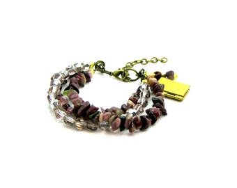 Book Locket Tourmaline Bracelet