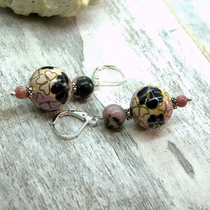 Vintage Cloisonné Earrings image 5