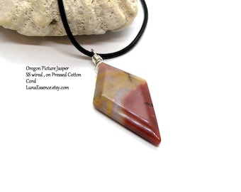 Oregon Picture Jasper  Pendant