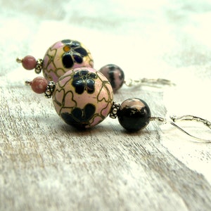 Vintage Cloisonné Earrings image 4